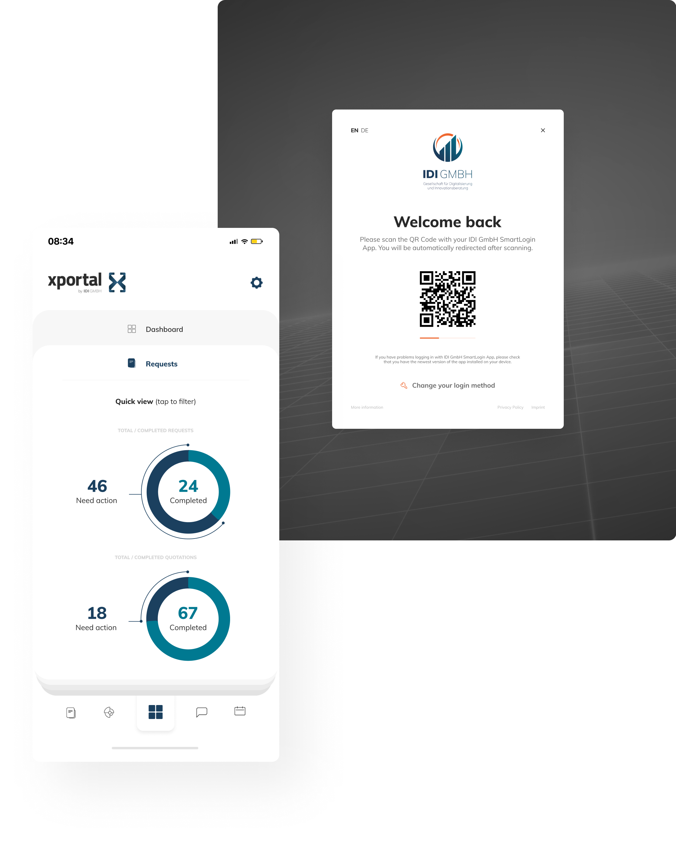 Dashboard screenshots